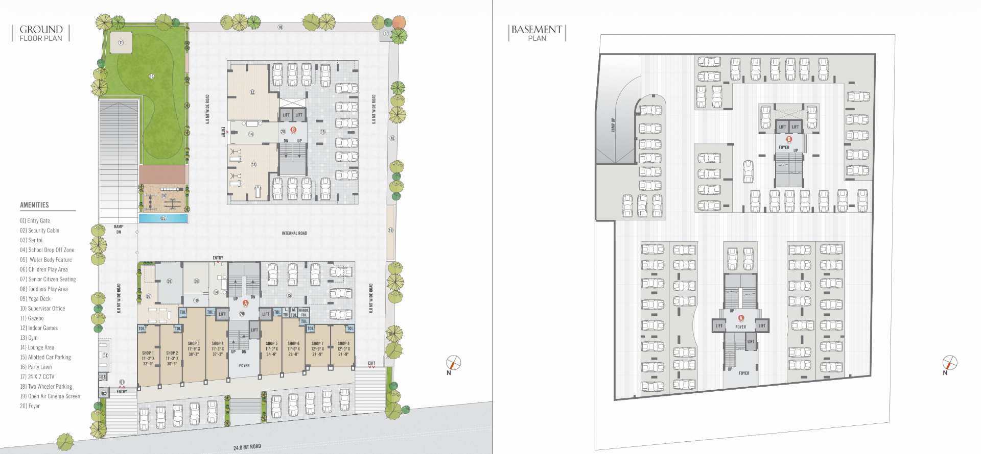 Ground & Basement Plan