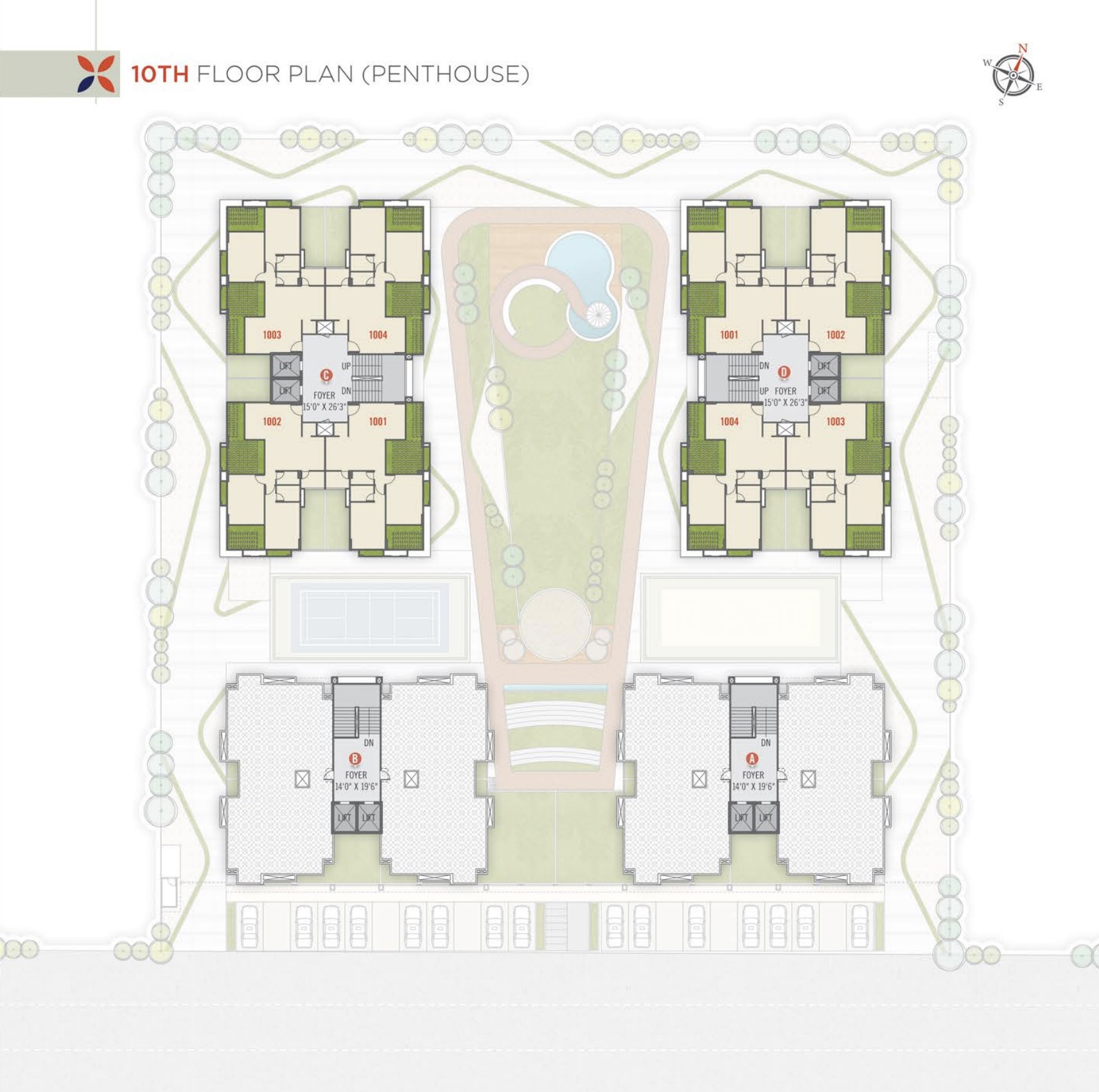 10th Floor Penthouse Plan